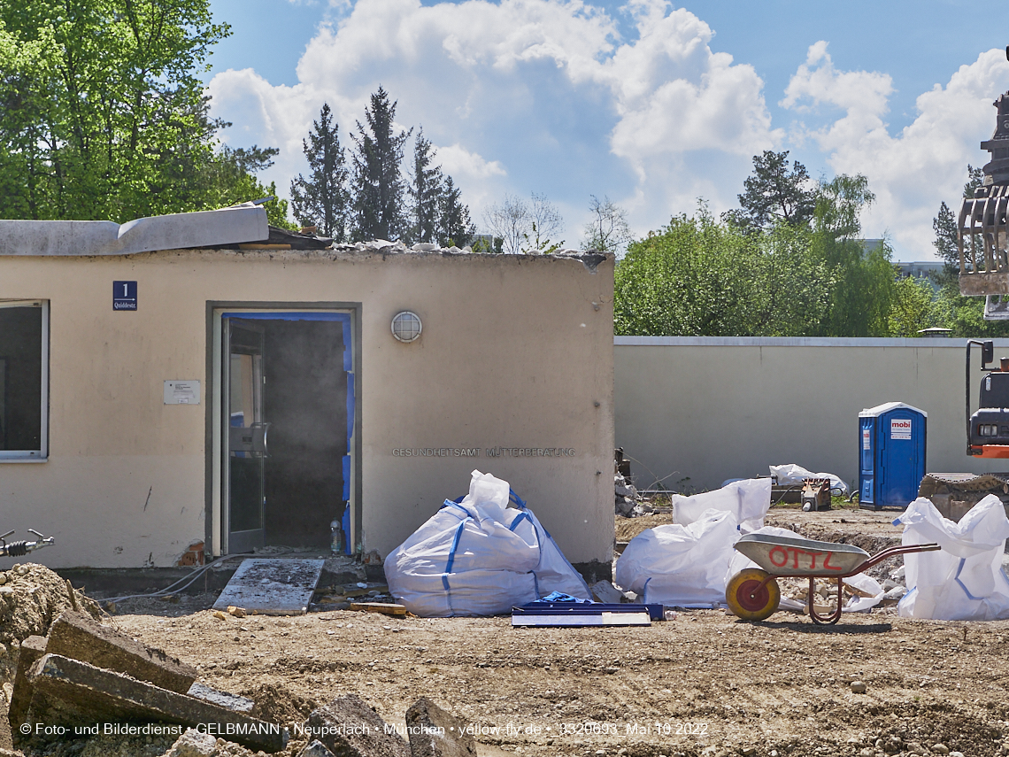 10.05.2022 - Baustelle am Haus für Kinder in Neuperlach